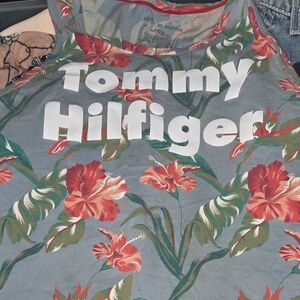 Tommy Hilfiger Gray Floral Tank